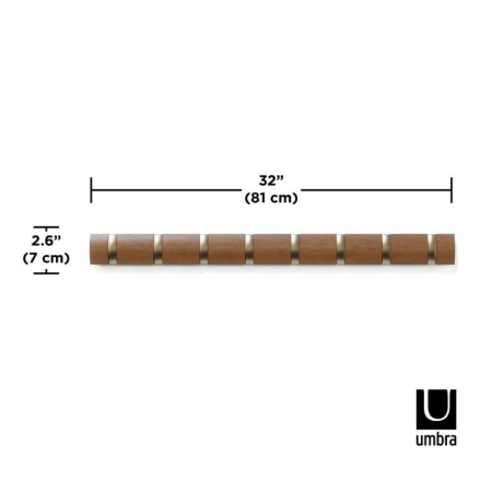 Cuier Flip 8 81x3x6 cm, Maro - Umbra [5]