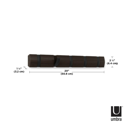 Cuier Flip, Negru Nuc - Umbra [5]