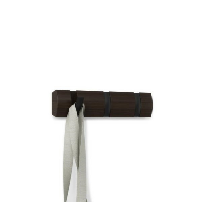 Cuier maro nuc Katia design modern cu 3,5 sau 8 carlige rabatabile, 318858-048 - King [5]