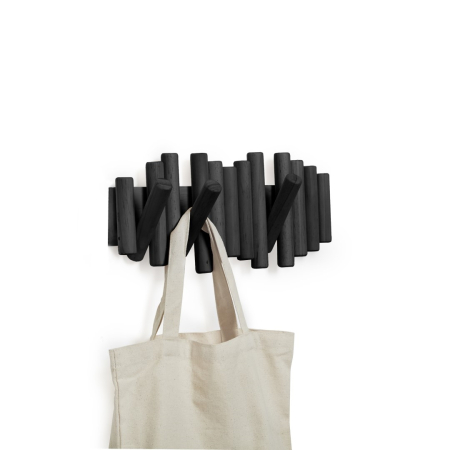 Cuier Picket Rail 38x4x18 cm, Negru - Umbra [2]