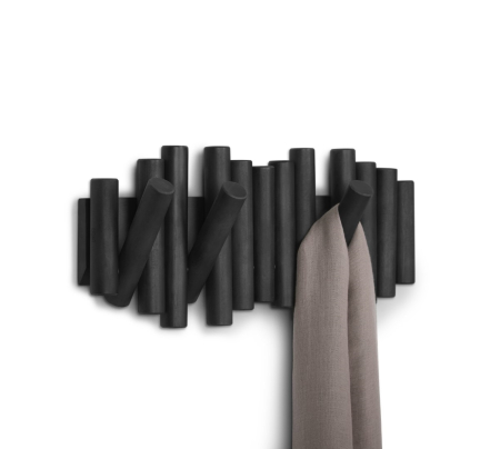 Cuier Picket Rail 38x4x18 cm, Negru - Umbra [1]