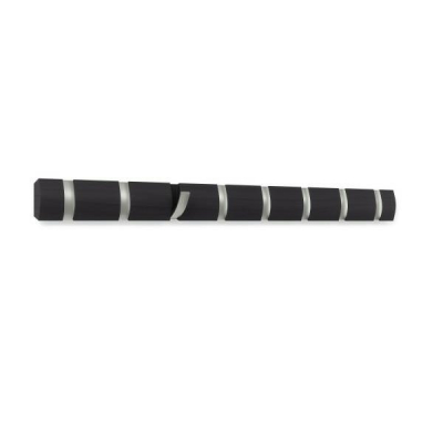 Cuier negru modern Katia cu 3,5 sau 8 carlige rabatabile, lemn/nichel, 318853-1143 - King [10]