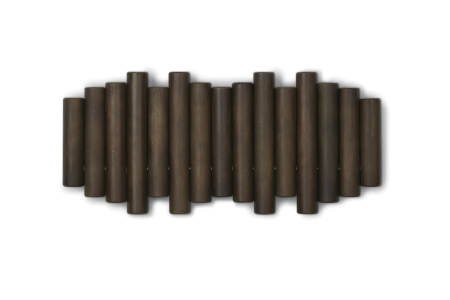 Produse - Cuier Picket Rail 38x4x17 cm, Nuc Închis - Umbra