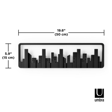 Cuier Skyline 50x2x15 cm, Negru - Umbra [1]