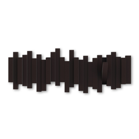 Produse - Cuier Sticks 5 49x3x18 cm, Plastic Espresso - Umbra