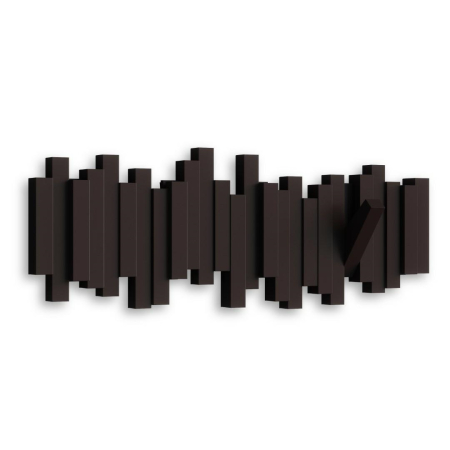 Cuier Sticks 5 49x3x18 cm, Plastic Espresso - Umbra [1]