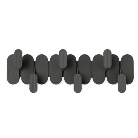 Produse - Cuier Tempo 47x6x16 cm, Plastic Reciclat și Fibră de Lemn Negru - Umbra
