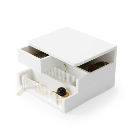 Cutii decorative - Cutie de Depozitare Malibu, Alb - Umbra