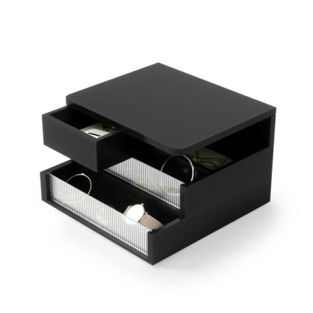Cutii decorative - Cutie de Depozitare Malibu, Negru Mată - Umbra