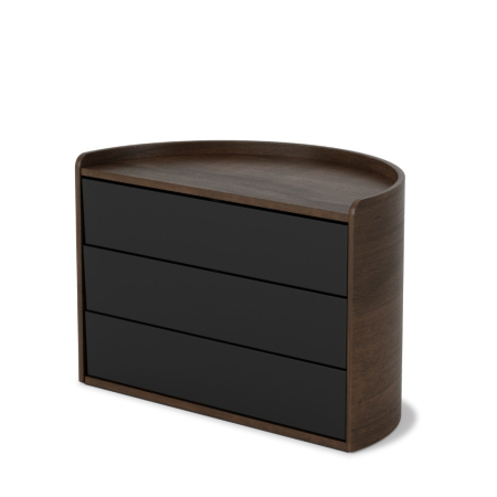 Cutie pentru Bijuterii Moona 15x18x27 cm, Lemn Negru Nuc - Umbra [1]