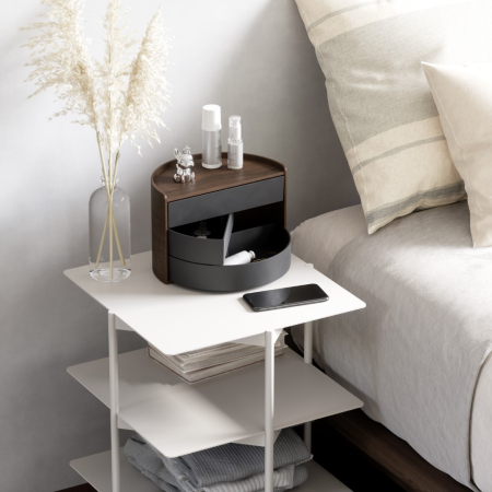 Cutie pentru Bijuterii Moona 15x18x27 cm, Lemn Negru Nuc - Umbra [2]
