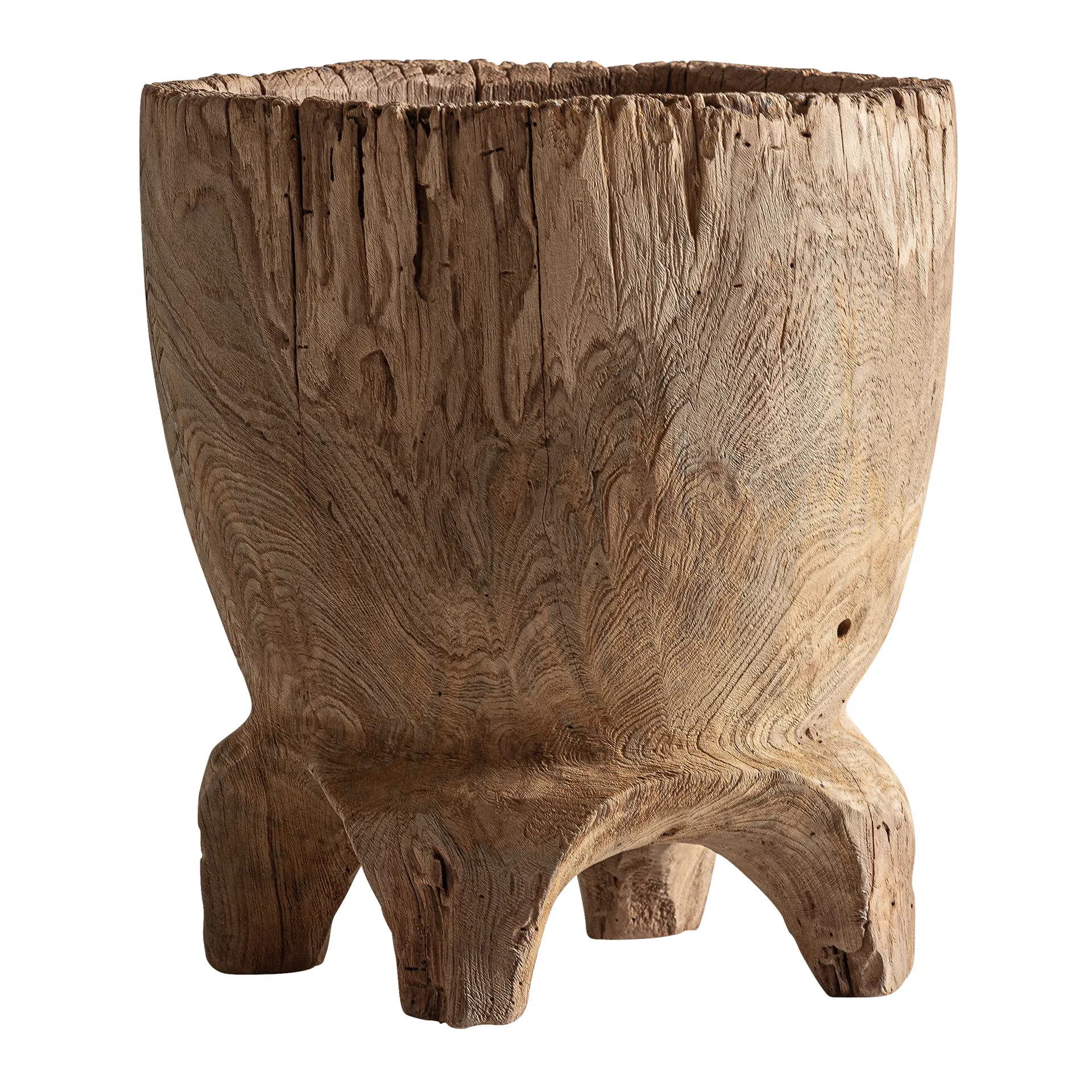 Boluri decorative - Decor de Masa 36x36x42 cm, Lemn de Teak Reciclat Maro - VicalHome VicalHome 38592