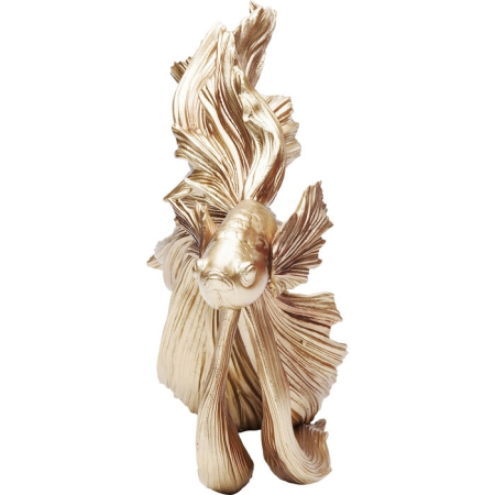 Decorațiune Betta Fish S 33,5x14x36,5 cm, Rășină Organică Auriu - Kare Design [6]