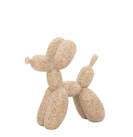 Decorațiune Cățel Baloon 10x3,5x10 cm, Plastic Bej - SHP [1]