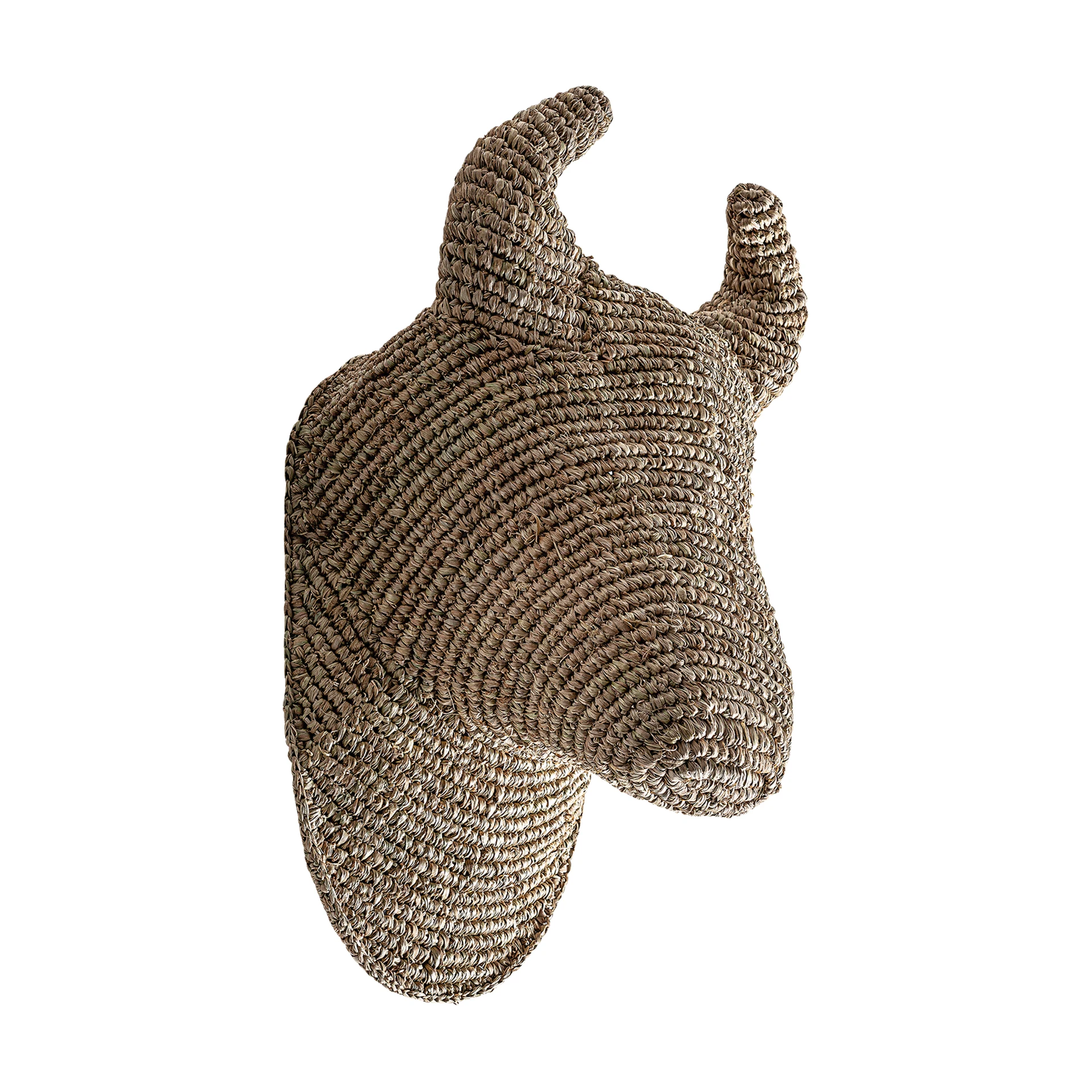 Decoratiune de Perete din Fibra Naturala, Maro, 40x29x64 cm, Stil Boho - VicalHome 34229 [5]