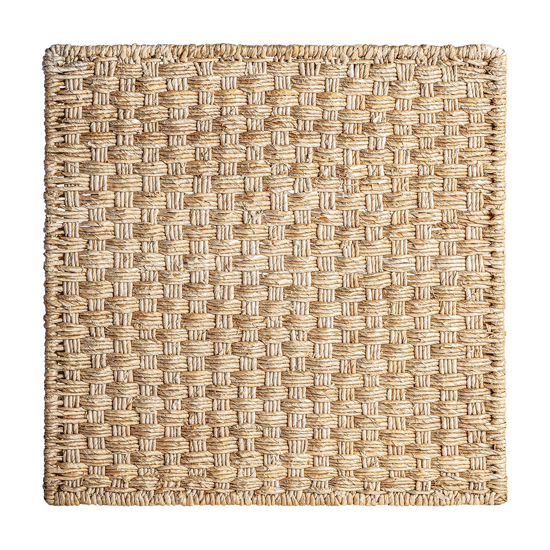 Decoratiune de Perete din Fibra Naturala si Fier, 56x2x56 cm, Stil Boho - VicalHome 33522 [0]