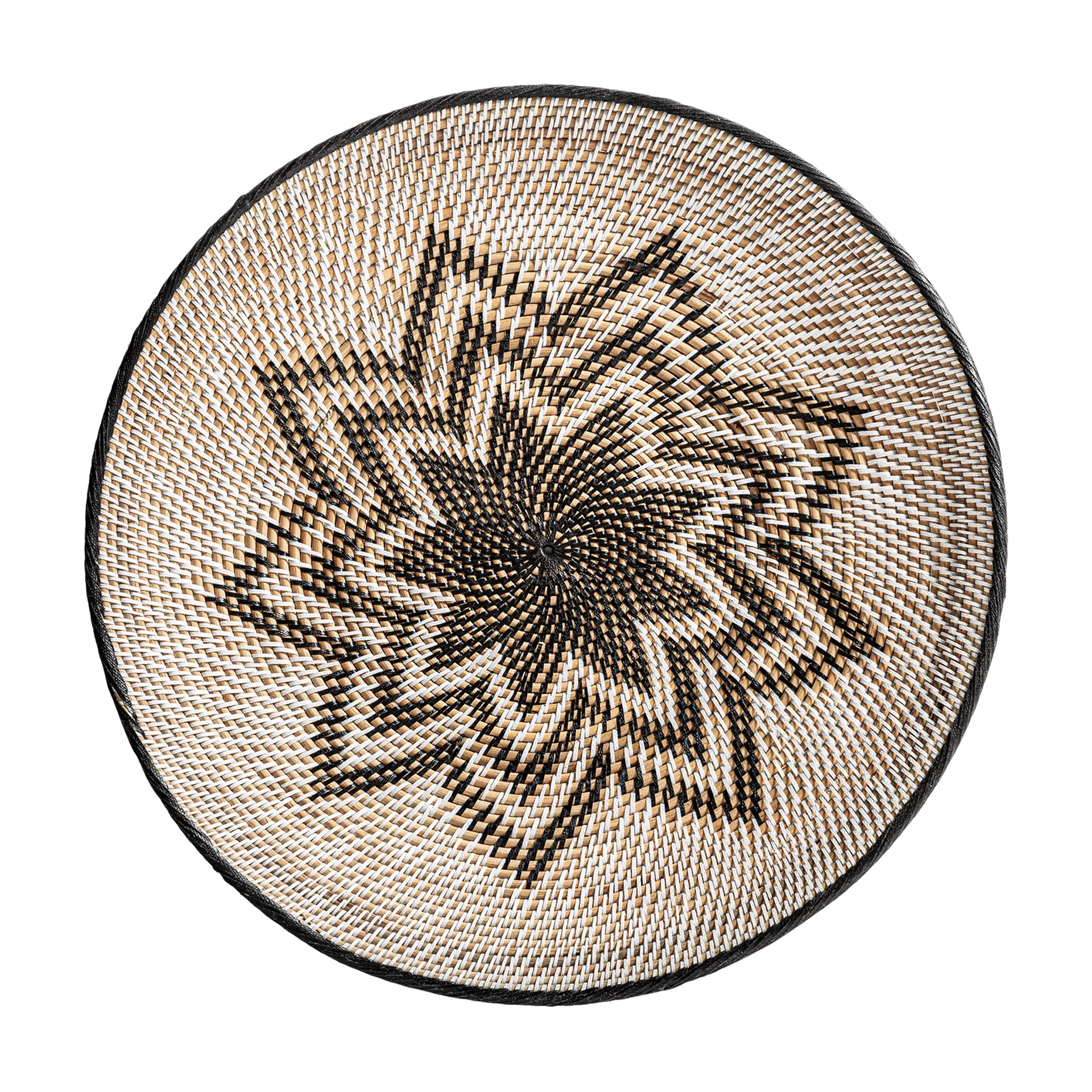 Decoratiune de Perete din Ratan, Bej, 70x70x6 cm, Stil Boho - VicalHome 34240 [2]