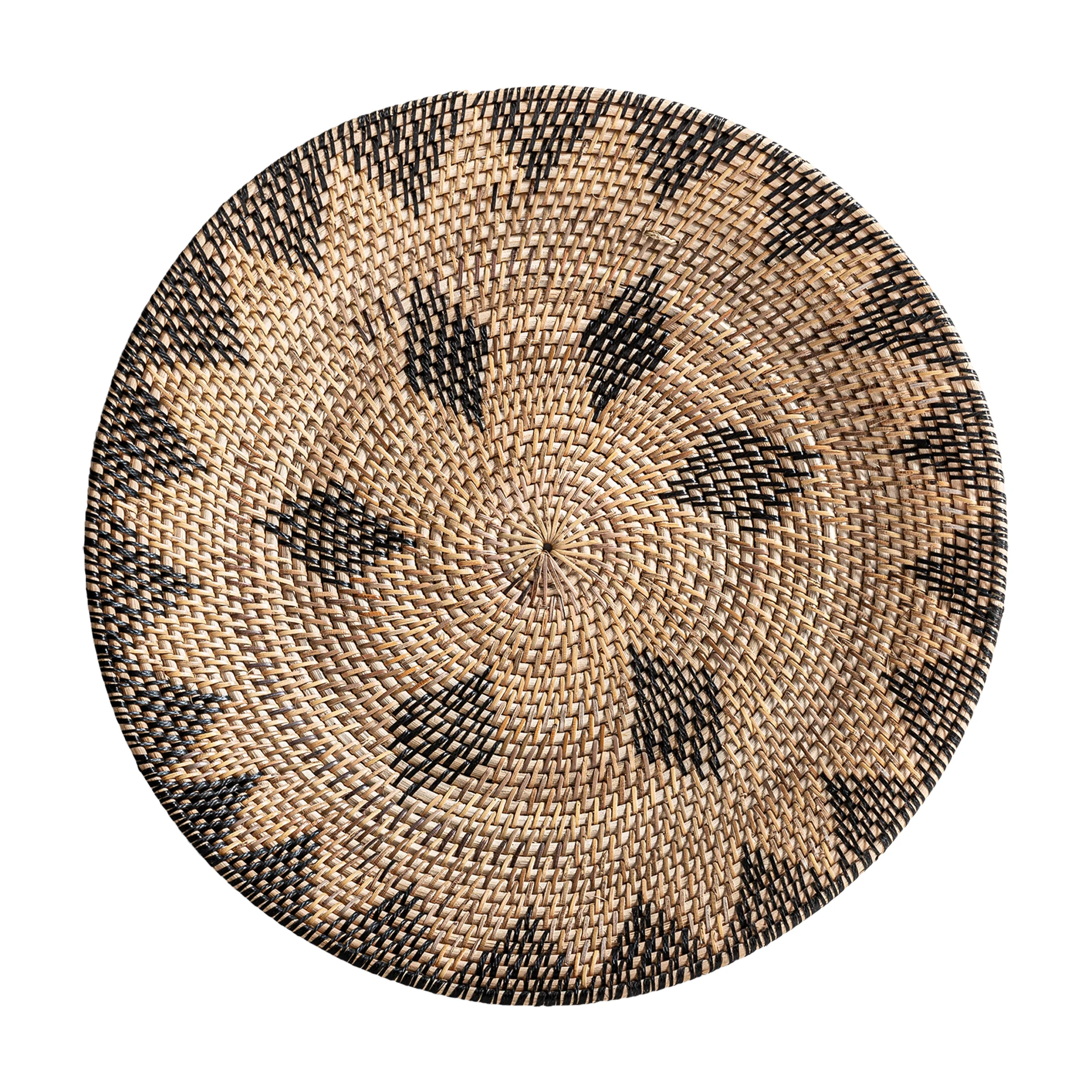 Decoratiune de Perete din Ratan, Maro, 50x50x6 cm, Stil Boho - VicalHome 34241 [0]