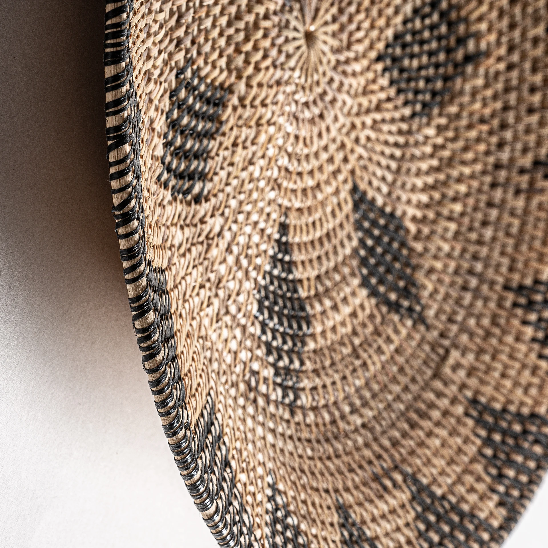 Decoratiune de Perete din Ratan, Maro, 50x50x6 cm, Stil Boho - VicalHome 34241 [10]