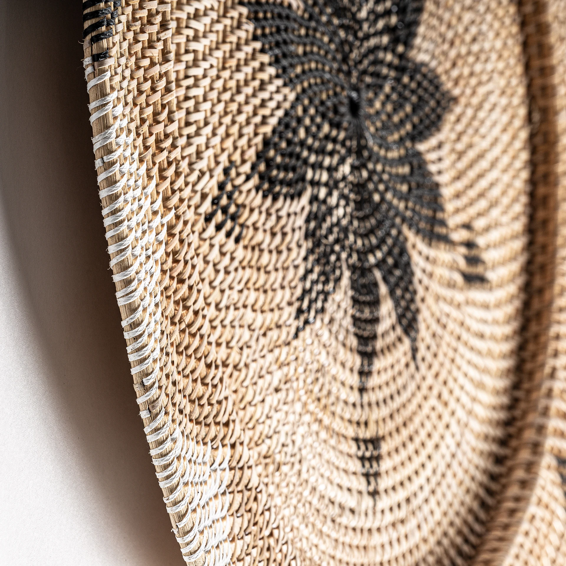Decoratiune de Perete din Ratan, Maro, 70x70x6 cm, Stil Boho - VicalHome 34234 [7]