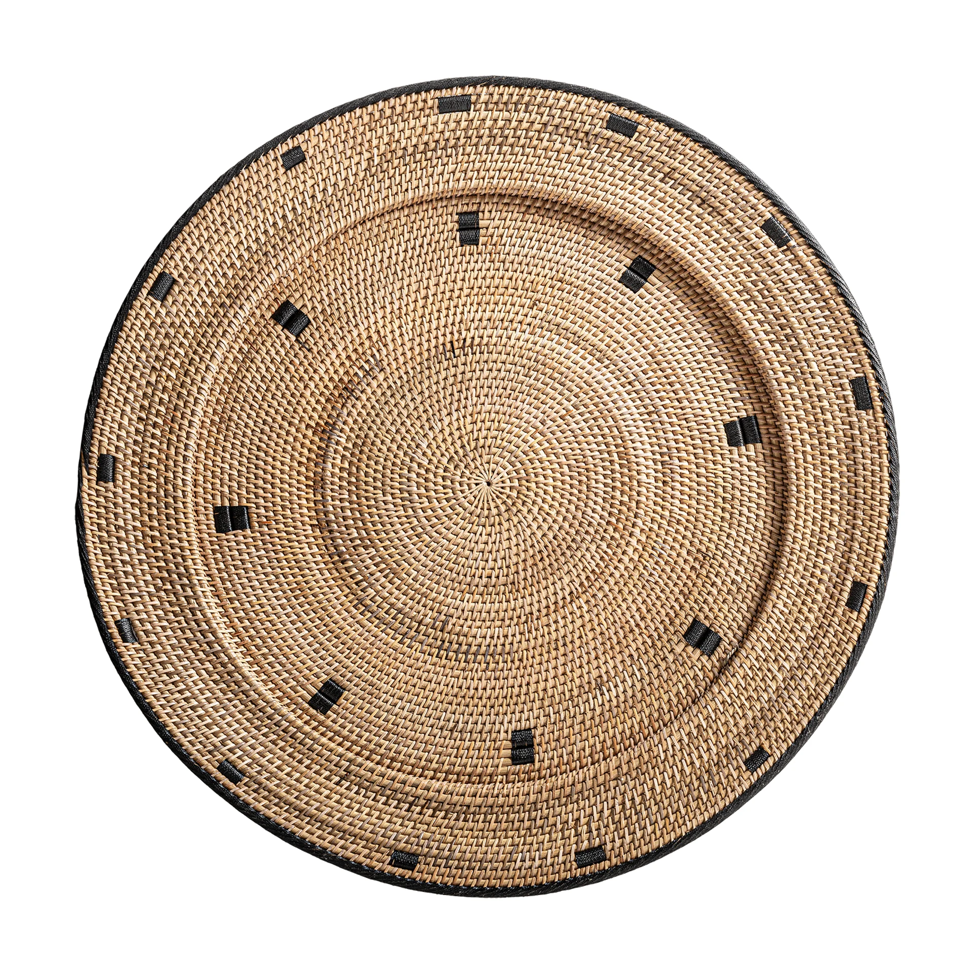 Decoratiune de Perete din Ratan, Maro, 80x80x6 cm - VicalHome 34235 [3]