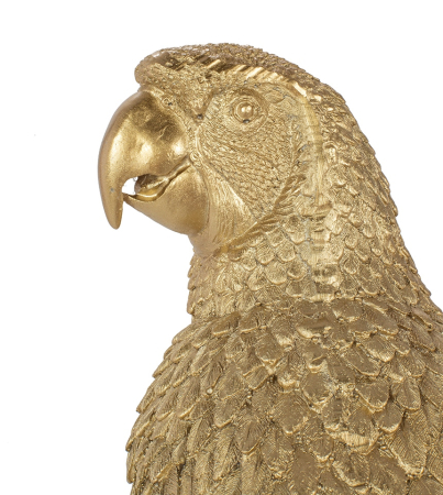 Decorațiune de Podea Parrot 23x25x116 cm, Rășină Polimerică Auriu - Kare Design [7]