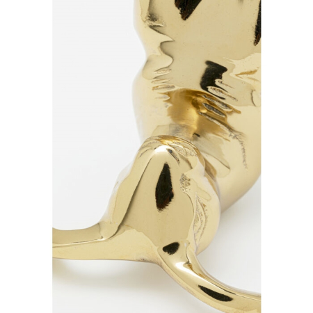 Decorațiune Yoga Bunny 10 9,5x9,5x9,5 cm, Aluminiu Auriu Lacuit - Kare Design [3]