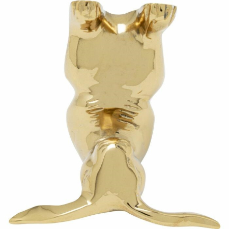 Decorațiune Yoga Bunny 10 9,5x9,5x9,5 cm, Aluminiu Auriu Lacuit - Kare Design [0]