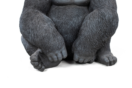 Decorativ de Podea Gorilla Xl 60x55x76 cm, Plastic Negru - Kare Design [6]