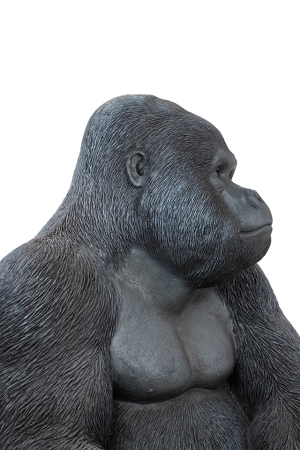 Decorativ de Podea Gorilla Xl 60x55x76 cm, Plastic Negru - Kare Design [4]
