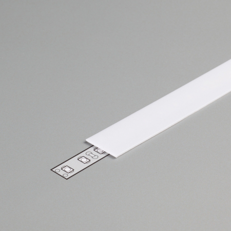 Difuzor de lumina LED din PVC, alb, 2.1x100 cm [1]