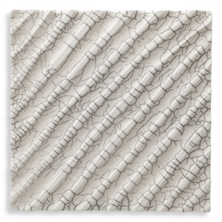 Decorațiuni de perete -   Divizia de Decorațiuni de Perete raku ceramică diagonală crăpată albă 119274 EICHHOLTZ
