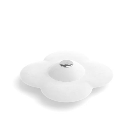 Produse - Dop de Scurgere Bloom 12x3x12 cm, Silikon Alb - Umbra