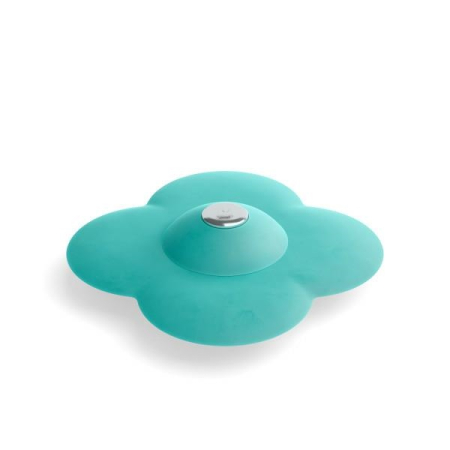 Produse - Dop de Scurgere Bloom 12x3x12 cm, Silikon Albastru - Umbra