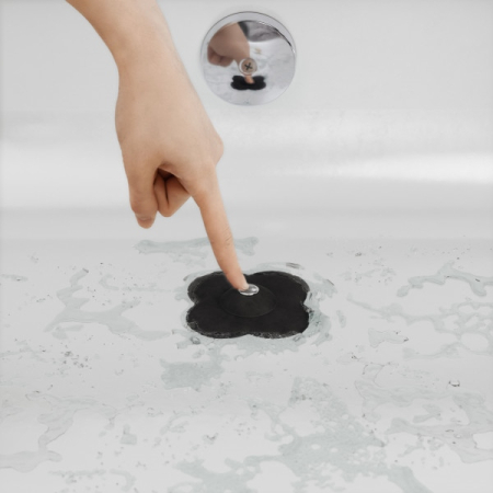 Dop de Scurgere Bloom 12x3x12 cm, Silicon Negru - Umbra [11]