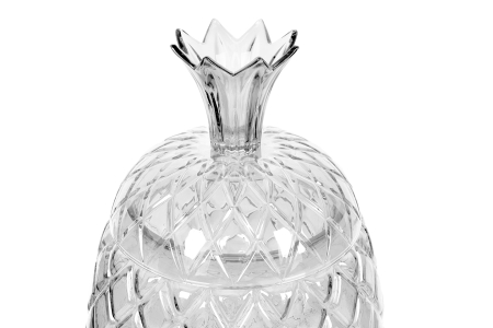 Dozator de Băuturi Pineapple 26x26x50 cm, Sticlă Suflată Transparentă Transparent - Kare Design [2]