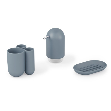 Dozator de Săpun Touch 7x7x20 cm, Plastic Albastru Mat - Umbra [4]