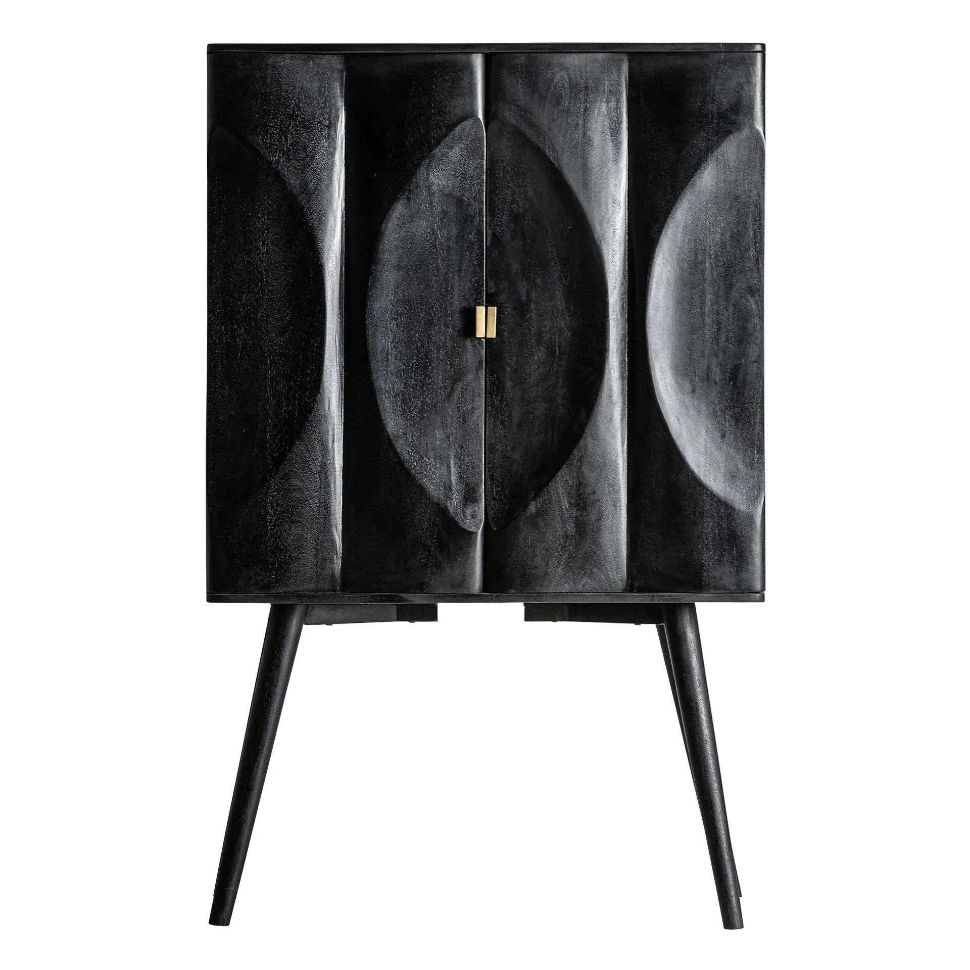 Produse - Dulap 100x45x158 cm, Lemn MDF și Lemn de Mango Negru - VicalHome VicalHome 38770