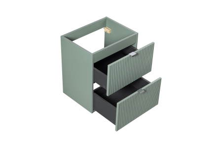 Dulap baie 57 x 50 x 39 cm, 2 sertare, Line Reed Green, D 82-50-2S, COMAD [5]
