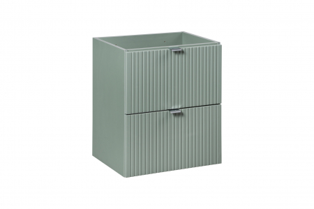 Masti pentru lavoare - Dulap baie 57 x 50 x 39 cm, 2 sertare, Line Reed Green, D 82-50-2S, COMAD
