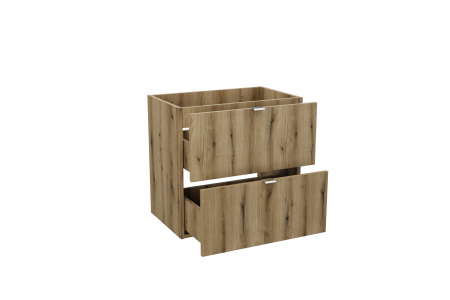 Dulap baie 57 x 60 x 39 cm stejar Nova 2 sertare A 82-60-2S COMAD [2]