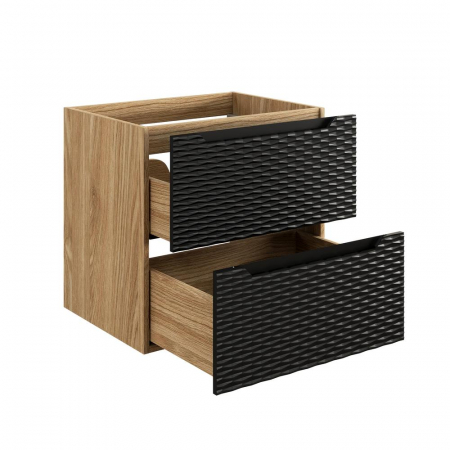Dulap baie 57 x 60 x 46 cm, Ocean Black, 2 sertare, 82-60-2S, Comad [1]