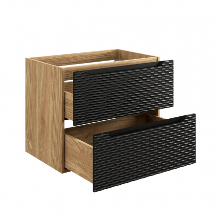 Dulap baie 57 x 70 x 46 cm, Ocean Black, 2 sertare, 82-70-2S COMAD [2]