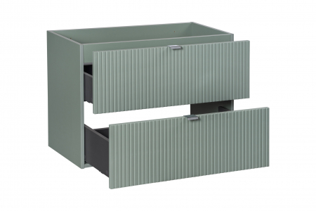 Dulap baie 57 x 80 x 39 cm 2 sertare Line Reed Green D 82-80-2S Comad [2]