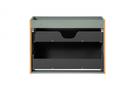 Dulap baie 57 x 80 x 39 cm 2 sertare Line Reed Green D 82-80-2S Comad [4]