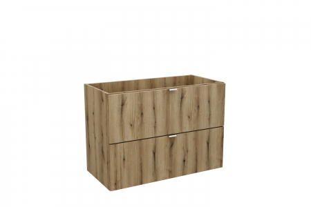 Dulap baie 57 x 80 x 39 cm, 2 sertare, finisaj stejar, Nova, COMAD [1]