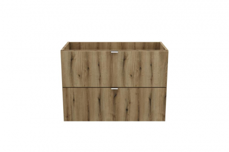 Produse - Dulap baie 57 x 80 x 39 cm, 2 sertare, finisaj stejar, Nova, COMAD