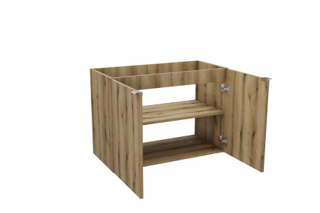 Dulap baie 57 x 80 x 39 cm stejar Nova 2 usi Comad [2]