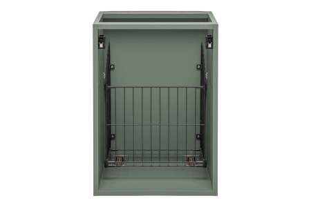 Dulap baie cu coș de rufe Sombra Green, lățime 40 cm, PAL Melaminat Verde Stuf, 1 Ușă, Suspendat - COMAD, cod SOMBRA GREEN 81-40-1DK [3]