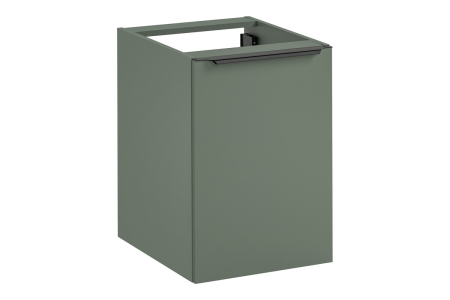 Mobilier Baie - Dulap baie cu coș de rufe Sombra Green, lățime 40 cm, PAL Melaminat Verde Stuf, 1 Ușă, Suspendat - COMAD, cod SOMBRA GREEN 81-40-1DK